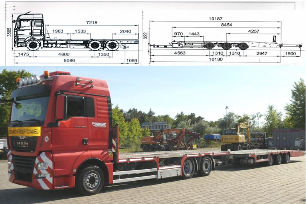 MAN TG-X 24.500 6x2-4 LL-U Pritsche Maschinentransporter - 栏板式/ 平板卡车:图1 MAN TG-X 24.500 6x2-4 LL-U Pritsche Maschinentransporter - 栏板式/ 平板卡车:图1
