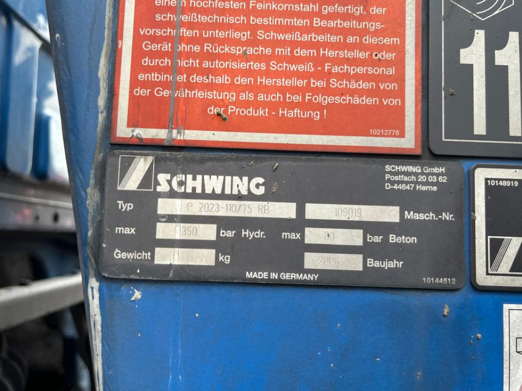 MERCEDES-BENZ Actros 2632 6x4 Betonpumpe Schwing 24m - 混凝土泵车:图2 MERCEDES-BENZ Actros 2632 6x4 Betonpumpe Schwing 24m - 混凝土泵车:图2