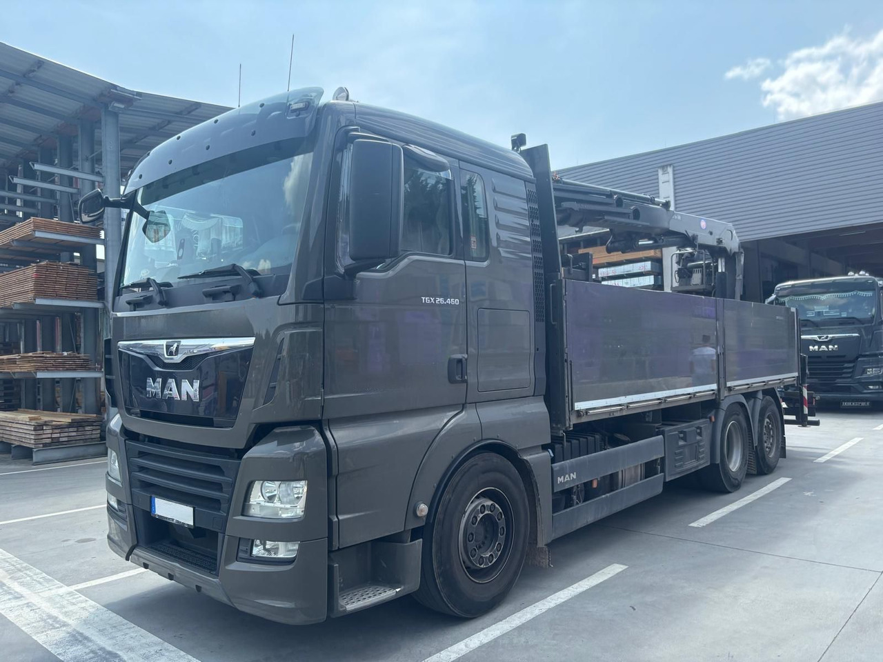MAN 26.460 TGX Baustoffkran HMF 2110-L3 - 起重车:图1 MAN 26.460 TGX Baustoffkran HMF 2110-L3 - 起重车:图1